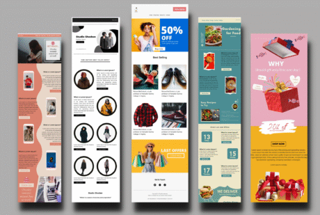E-mail newsletter design (Mailchimp, HTML)